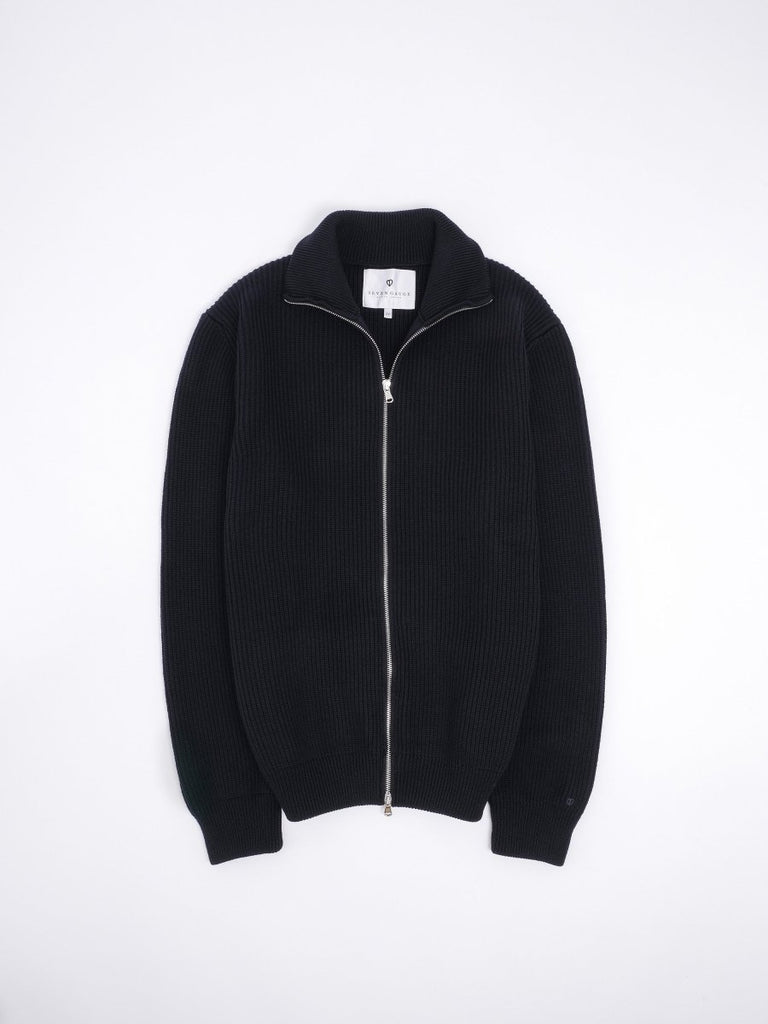 Fisherman Zipper / Navy Blue - STER/EO MUCCardigansSeven Gauge3Blue