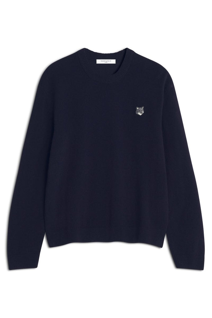 Fox Head Compfort Jumper / Classic Navy - STER/EO MUCKnitwearMaison KitsunéMBlue