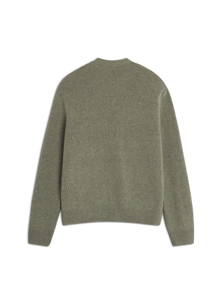 Fox Head Milano Lambswool Cardigan / Laurel Green - STER/EO MUCCardigansMaison KitsunéMGreen
