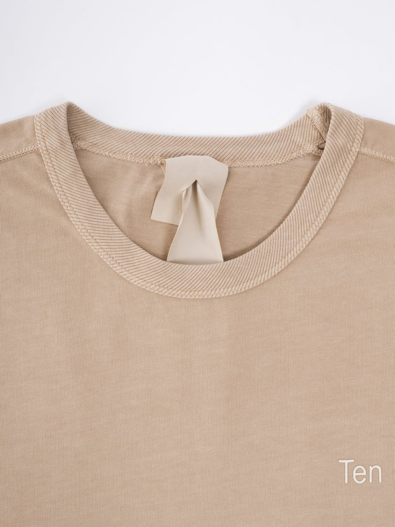 Garment Dyed Logo T-Shirt / Terracotta - STER/EO MUCT-ShirtTen CMBeige