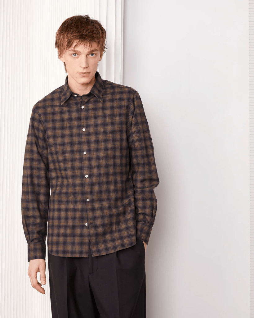 Giacomo Checked Shirt / Black/Olive - STER/EO MUCPatterned ShirtsOfficine GénéraleMMulticolor