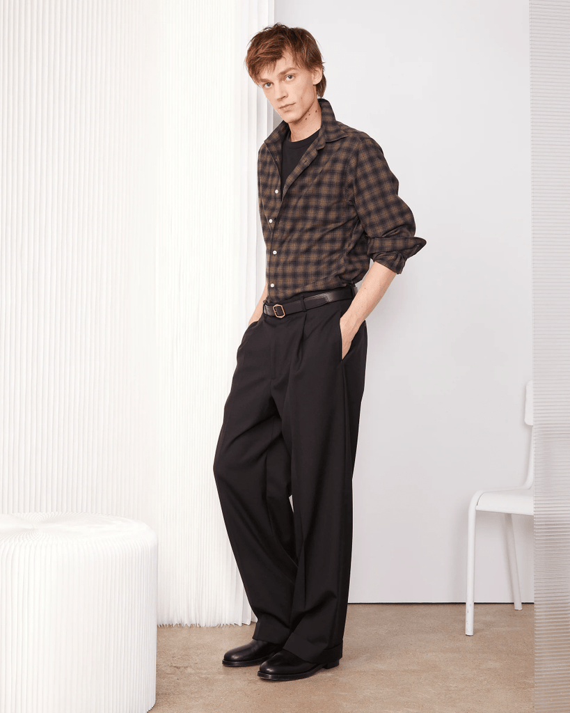 Giacomo Checked Shirt / Black/Olive - STER/EO MUCPatterned ShirtsOfficine GénéraleMMulticolor