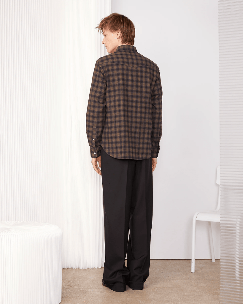 Giacomo Checked Shirt / Black/Olive - STER/EO MUCPatterned ShirtsOfficine GénéraleMMulticolor