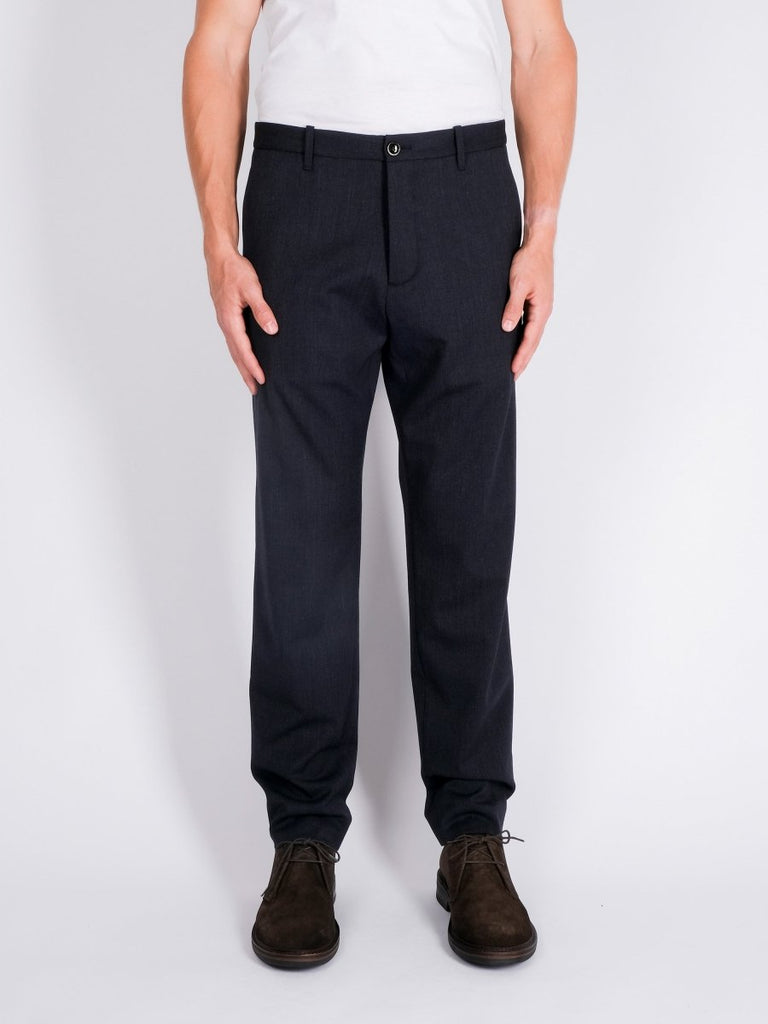Giove Piatto Slim Wool Pant / Blu Navy - STER/EO MUCTrousersNine in the Morning46Blue