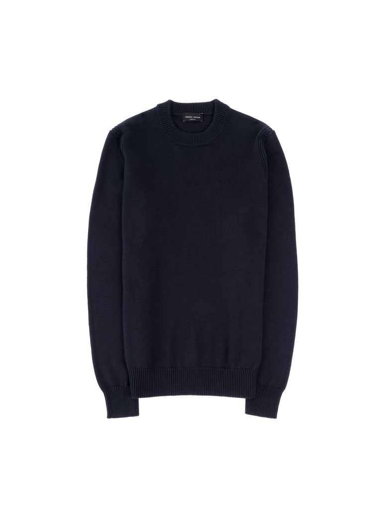 Girocollo ML con Piste / Navy - STER/EO MUCKnitwearRoberto Collina48Blue