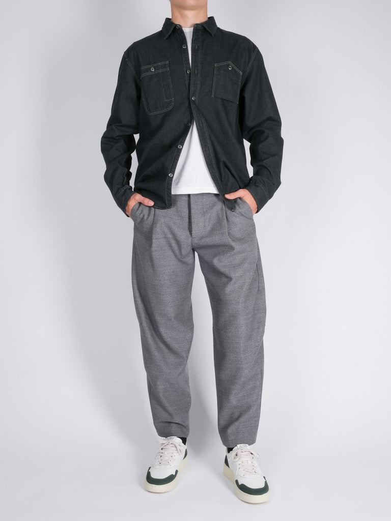 Giulio Carrot Wool Mix Pant / Kette - STER/EO MUCTrousersNine in the Morning48Grey
