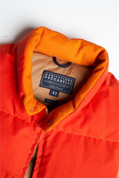 Goose Down Vest / Orange - STER/EO MUCVestCeccarelli42Red