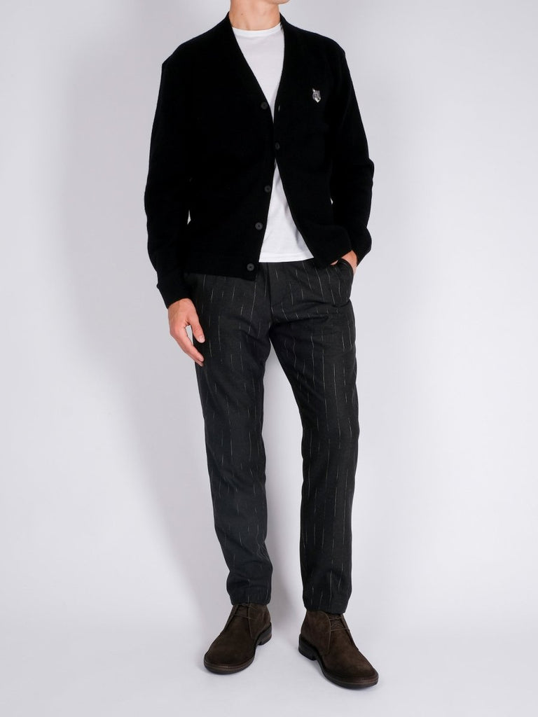 Greg Jacquard Pinstripe / Antracite - STER/EO MUCTrousersWhite Sand46Grey