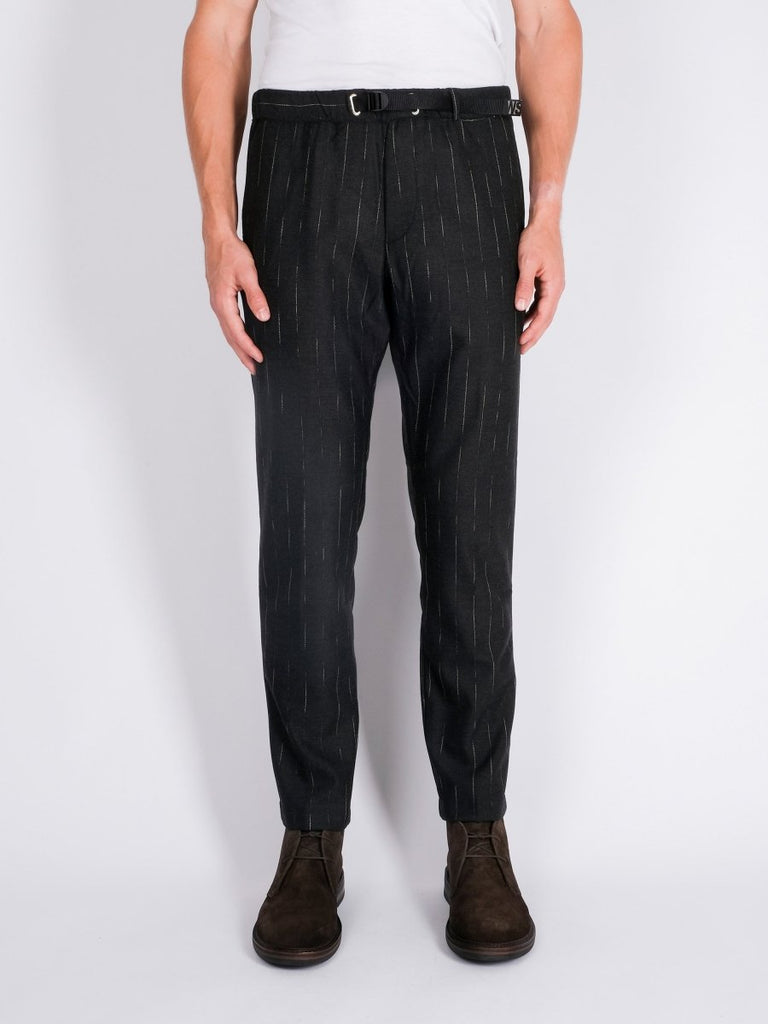 Greg Jacquard Pinstripe / Antracite - STER/EO MUCTrousersWhite Sand46Grey