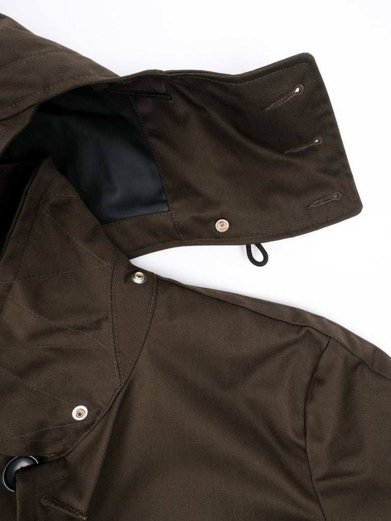 Hooded Overcoat / Dark Olive - STER/EO MUCCoatTen C50Green