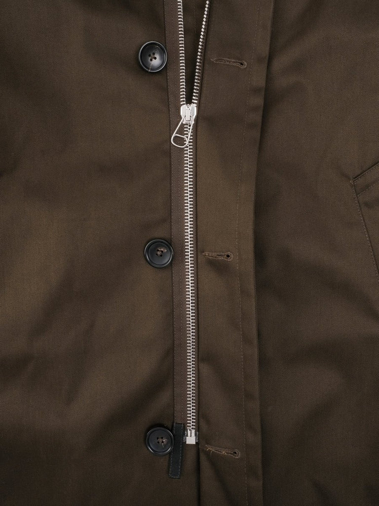 Hooded Overcoat / Dark Olive - STER/EO MUCCoatTen C50Green