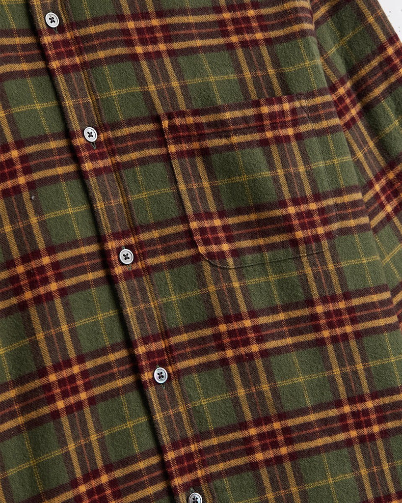 Hoop Check Shirt / Green/Red/Yellow - STER/EO MUCPatterned ShirtsPortuguese FlannelMGreen