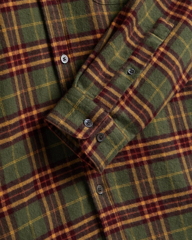 Hoop Check Shirt / Green/Red/Yellow - STER/EO MUCPatterned ShirtsPortuguese FlannelMGreen