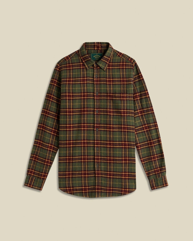 Hoop Check Shirt / Green/Red/Yellow - STER/EO MUCPatterned ShirtsPortuguese FlannelMGreen