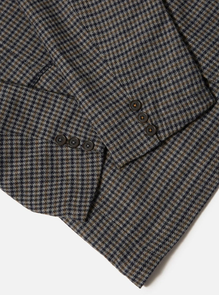 Houndstooth Wool Boston Blazer / Charcoal - STER/EO MUCBlazerUniversal WorksSGrey