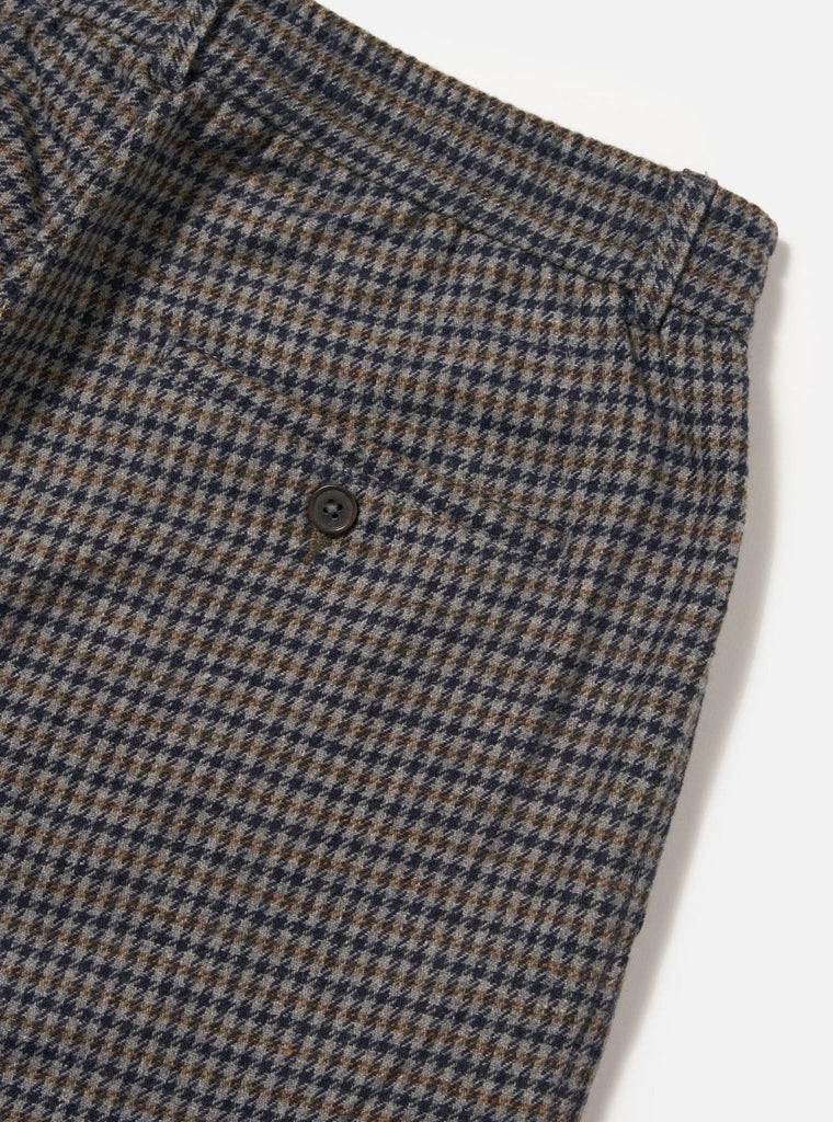 Houndstooth Wool Oxford Pant / Charcoal - STER/EO MUCTrousersUniversal Works30Grey