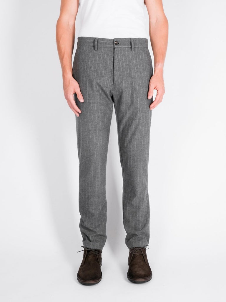 Jack Flannel Chalk Stripes / Grey - STER/EO MUCTrousersWhite Sand46Grey