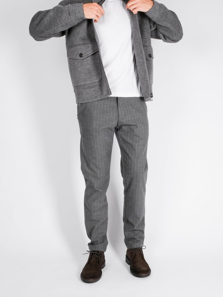 Jack Flannel Chalk Stripes / Grey - STER/EO MUCTrousersWhite Sand46Grey