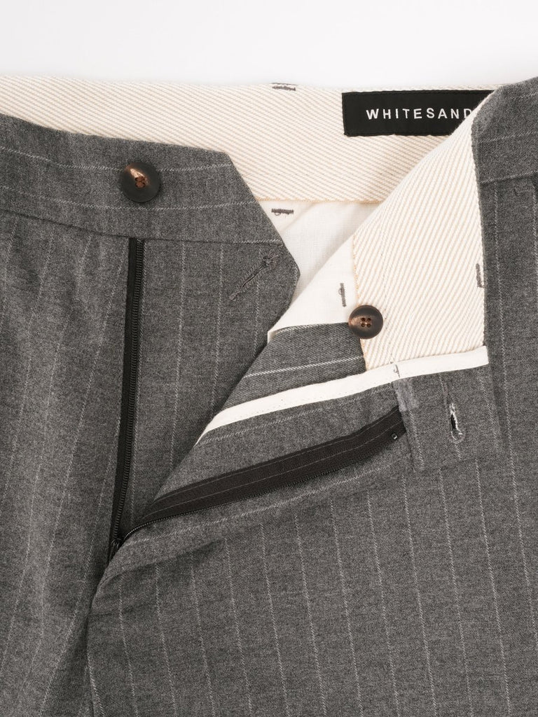 Jack Flannel Chalk Stripes / Grey - STER/EO MUCTrousersWhite Sand46Grey