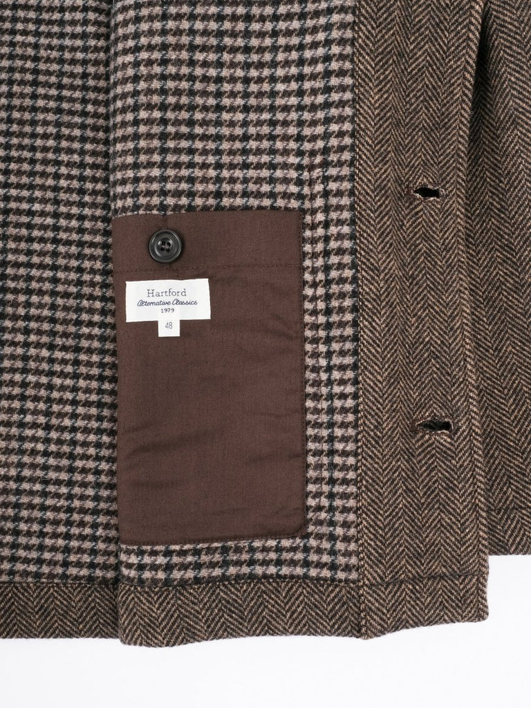 Jamison Herringbone Jacket / Beige/Brown - STER/EO MUCJacketHartford48Brown