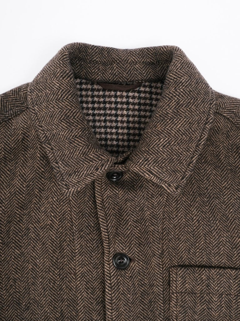 Jamison Herringbone Jacket / Beige/Brown - STER/EO MUCJacketHartford48Brown