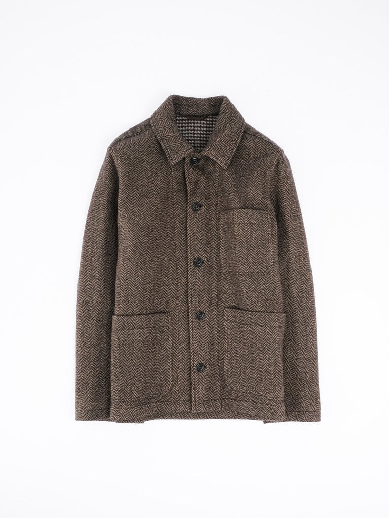 Jamison Herringbone Jacket / Beige/Brown - STER/EO MUCJacketHartford48Brown