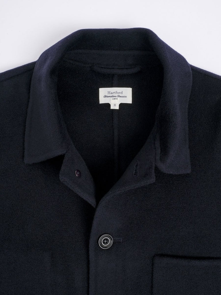 Jay Wool Jacket / Dark Navy - STER/EO MUCOvershirtHartfordSBlue