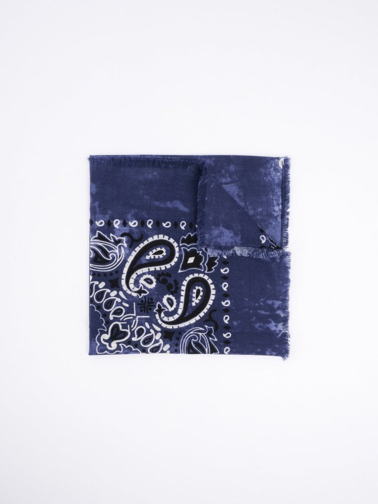 Jil Square Scarf 140 x 140 / Jeans - STER/EO MUCScarvesDestinBlue