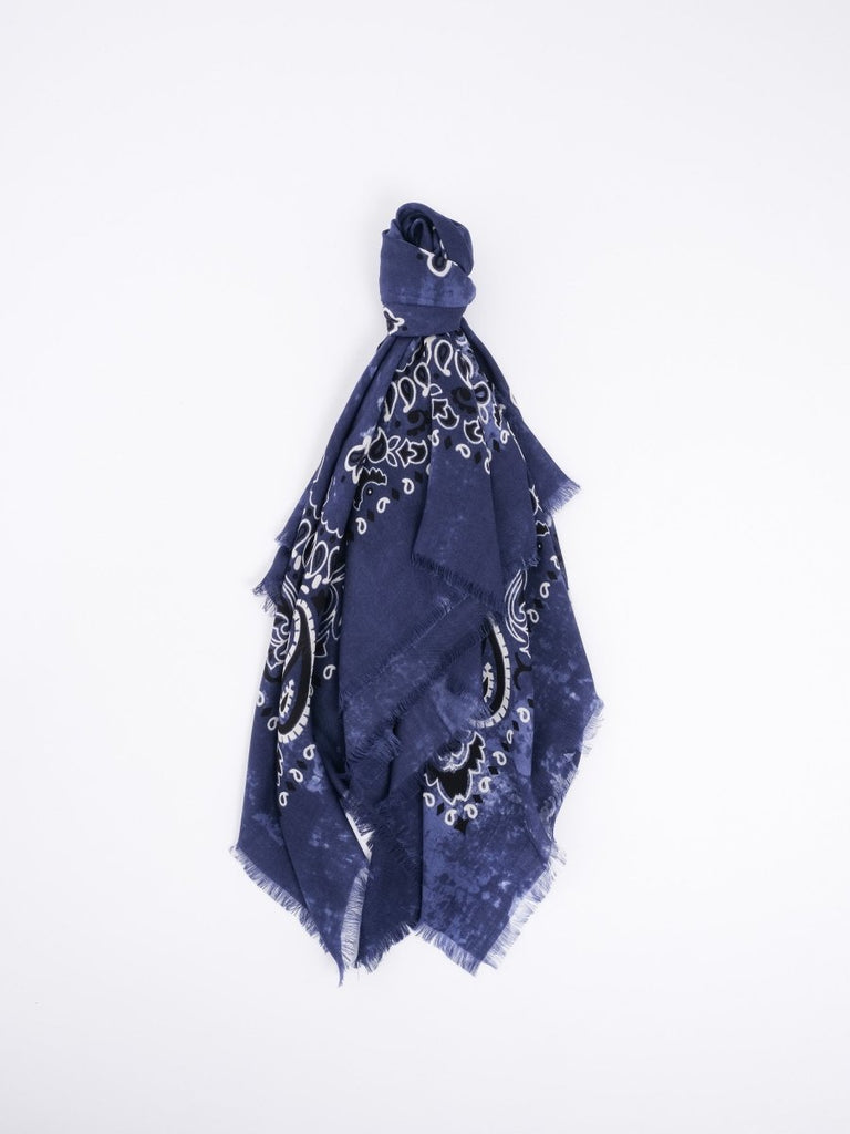 Jil Square Scarf 140 x 140 / Jeans - STER/EO MUCScarvesDestinBlue