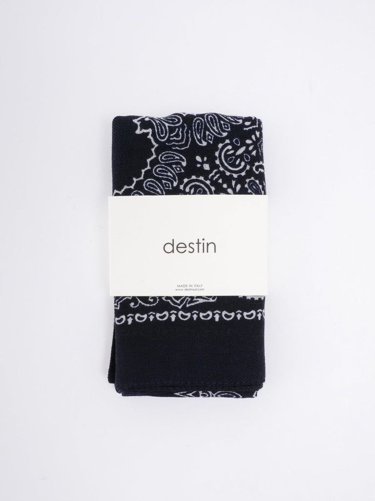 Judy Mini Bandana 55 x 55 / Navy - STER/EO MUCBandanaDestinBlue