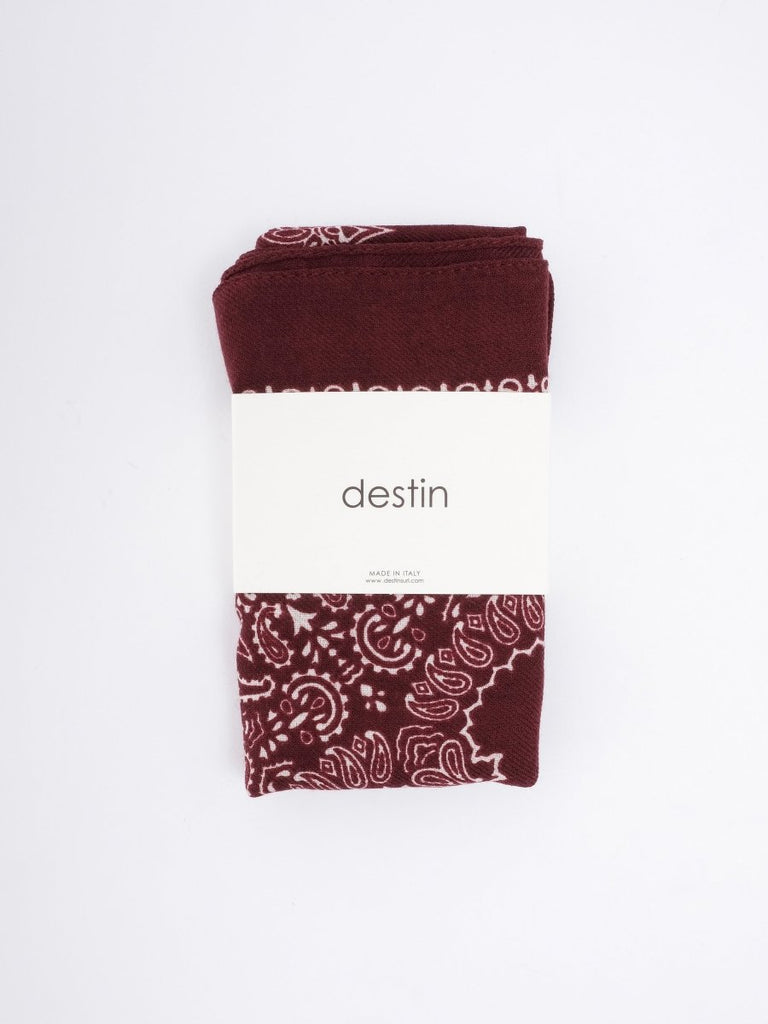 Judy Mini Bandana 55 x 55 / Port - STER/EO MUCBandanaDestinRed