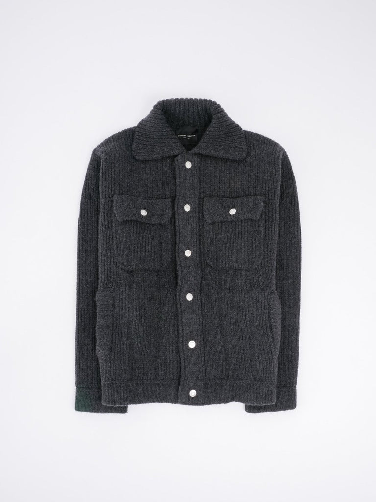 Knit Jeans Jacket / Antracite - STER/EO MUCJacketRoberto Collina48Grey