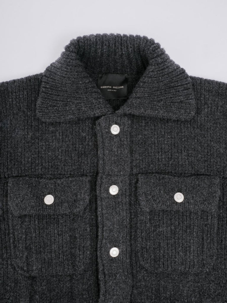 Knit Jeans Jacket / Antracite - STER/EO MUCJacketRoberto Collina48Grey