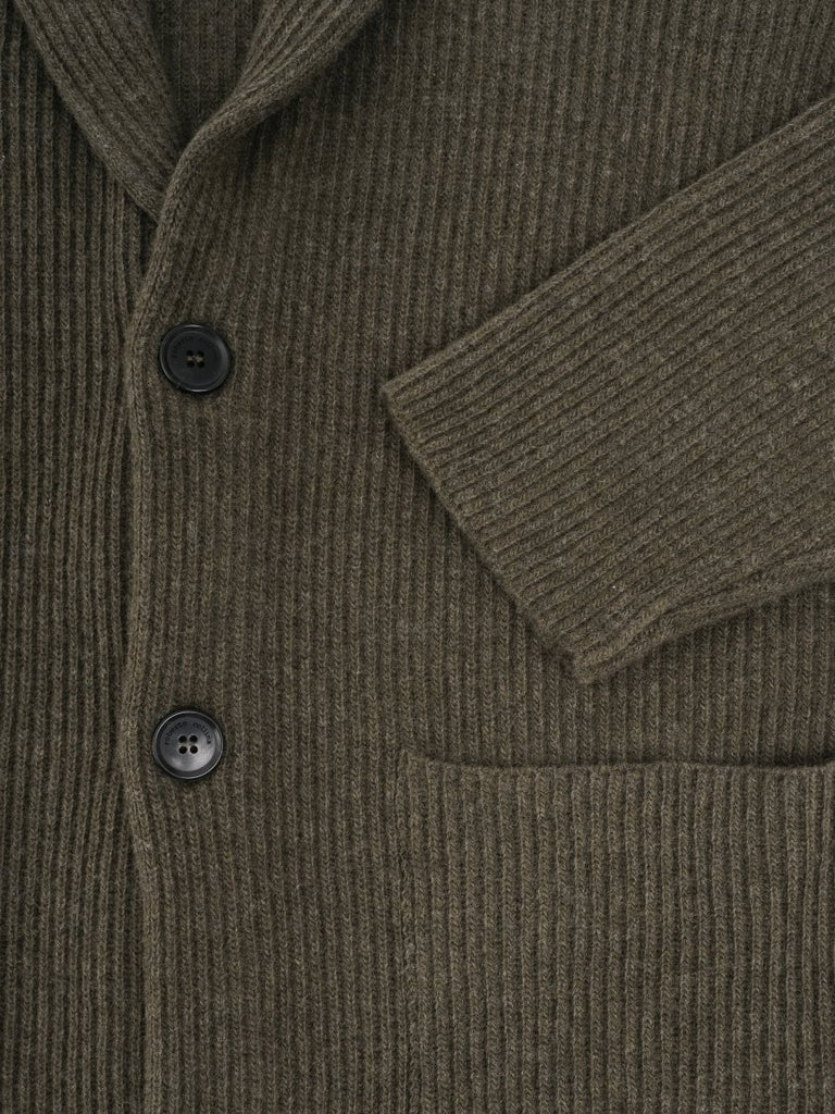 Knitt Ribbed Merino Jacket / Militare - STER/EO MUCJacketRoberto Collina48Green