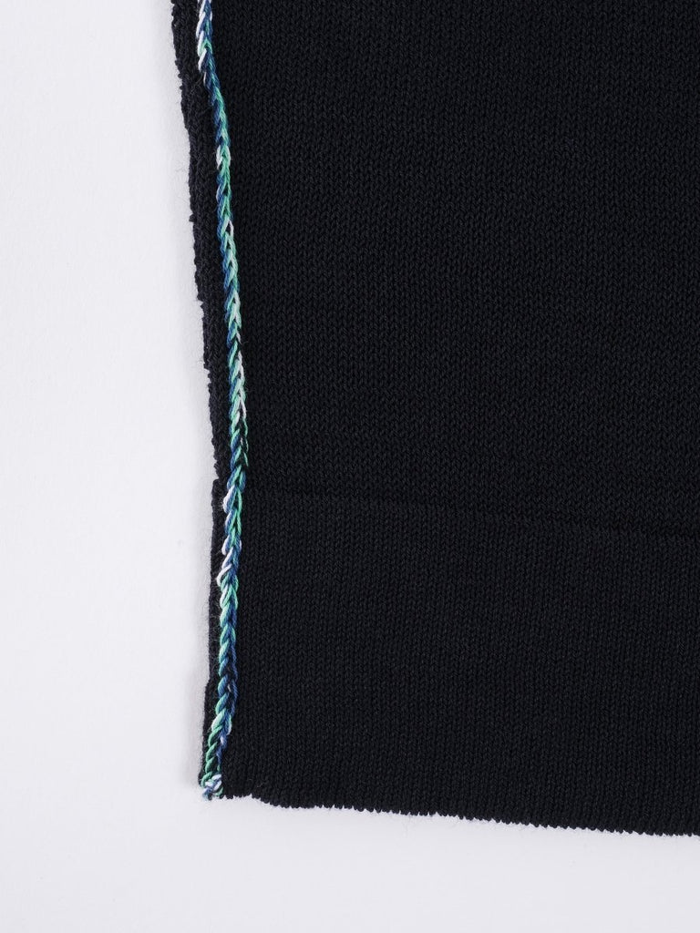 Knitted Polo Striped Collar Comfy Fit / Navy - STER/EO MUCPolo - ShirtRoberto Collina48Blue