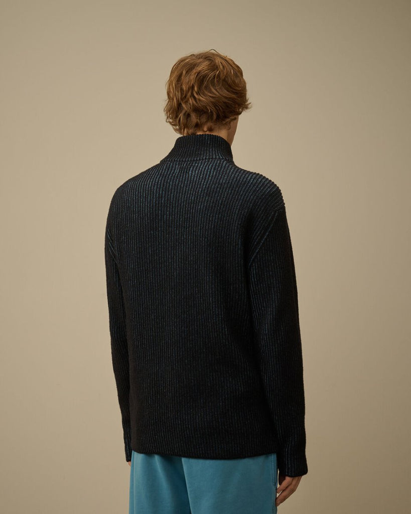 Knitwear Polo Collar Knit Fleece / Agean Blue - STER/EO MUCTroyerC.P. CompanyMBlue