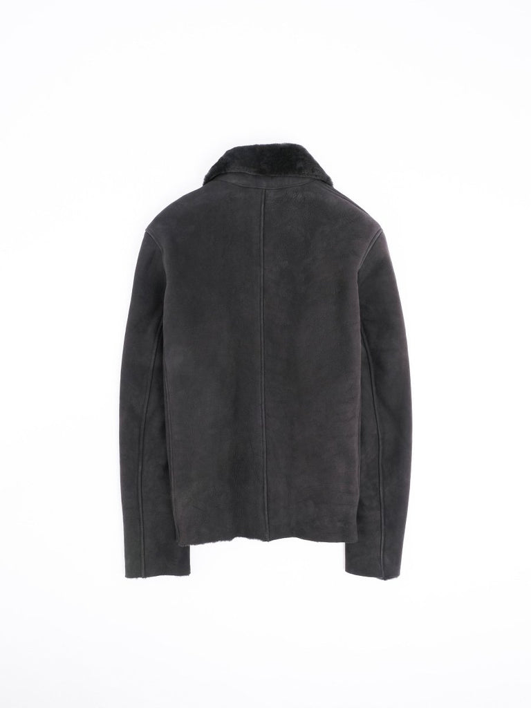 Lamb Leather Shearling Jacket / Dark Eagle - STER/EO MUCLeather JacketGiorgio Brato48Grey