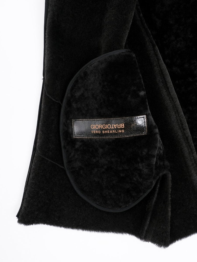 Lamb Leather Shearling Jacket / Dark Eagle - STER/EO MUCLeather JacketGiorgio Brato48Grey