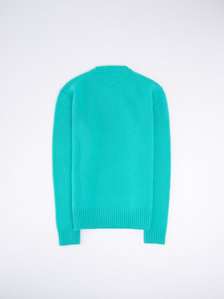 Lambswool Crew Neck / Acqua - STER/EO MUCCrewneckSeven Gauge2Blue
