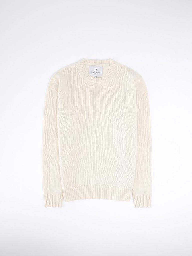 Lambswool Crew Neck / Crema - STER/EO MUCCrewneckSeven Gauge2Cream