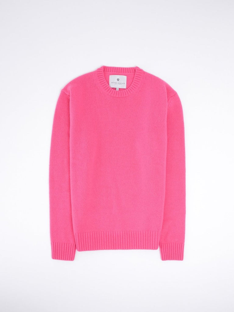 Lambswool Crew Neck / Fuchsia - STER/EO MUCCrewneckSeven Gauge2Pink