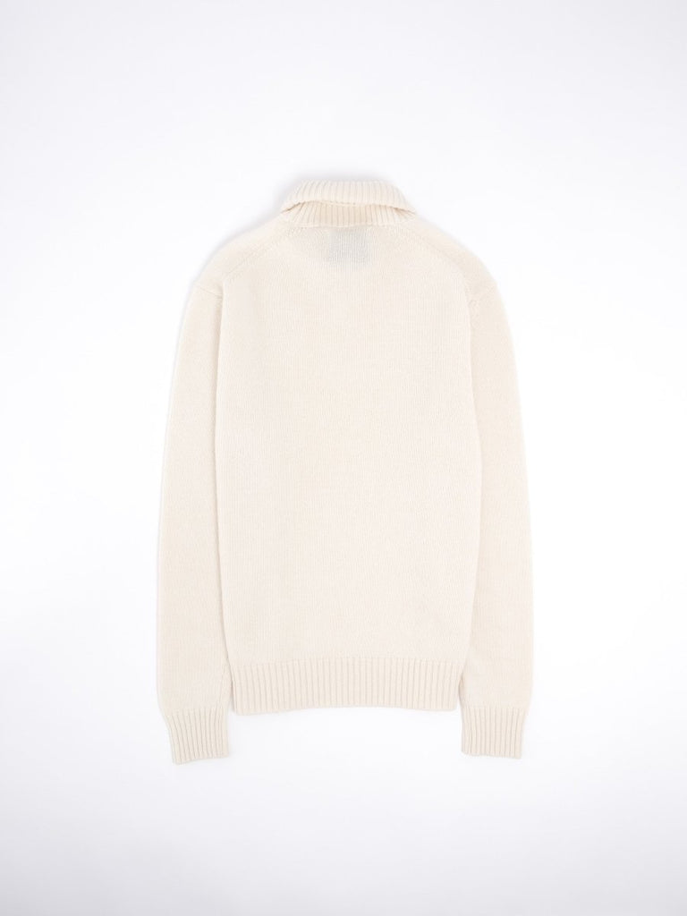 Lambswool High Neck / Crema - STER/EO MUCRollneckSeven Gauge3White