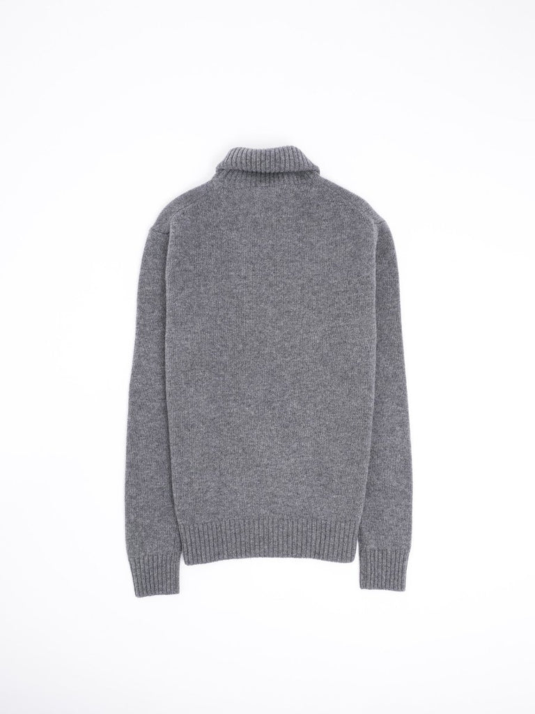 Lambswool High Neck / Grigio Melange - STER/EO MUCTurtleneckSeven Gauge3Grey