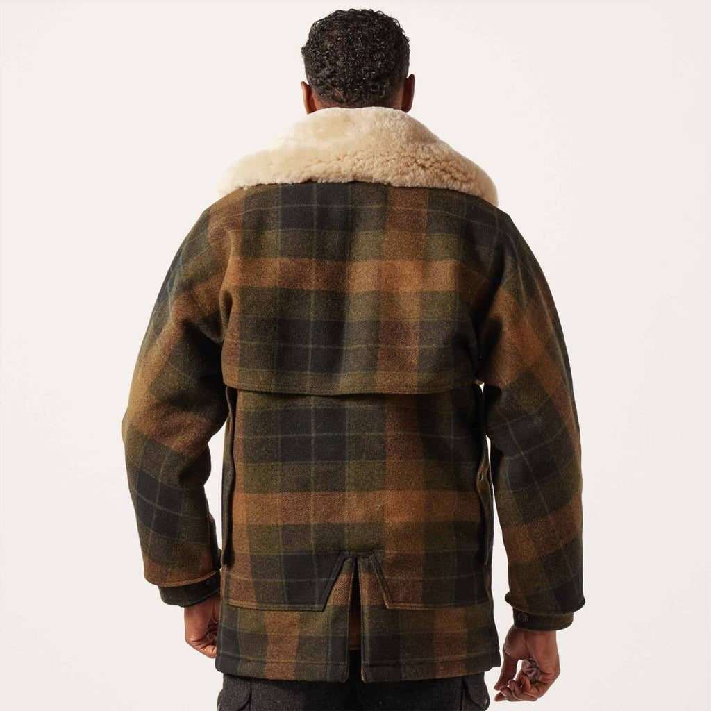 Lined Wool Packer Coat / Loden Heather Plaid - STER/EO MUCCoatFilsonMBrown