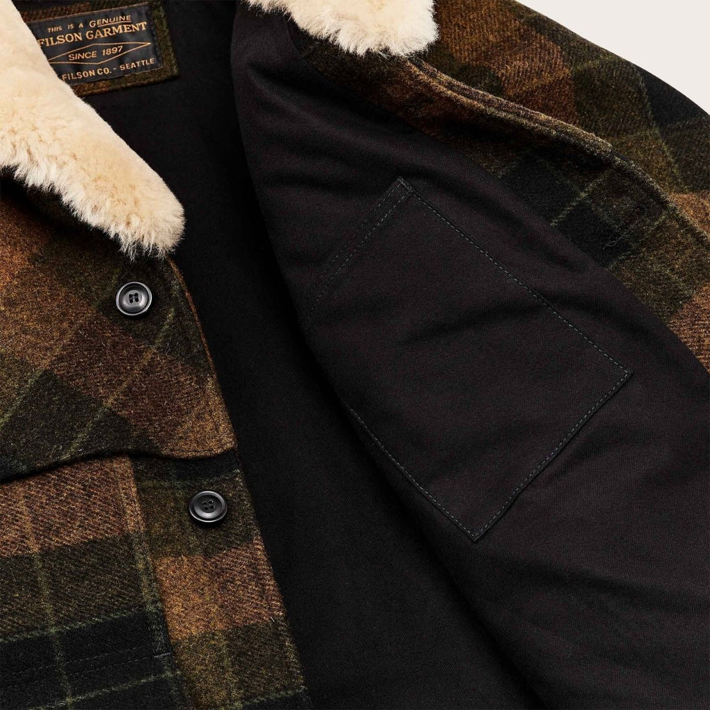 Lined Wool Packer Coat / Loden Heather Plaid - STER/EO MUCCoatFilsonMBrown