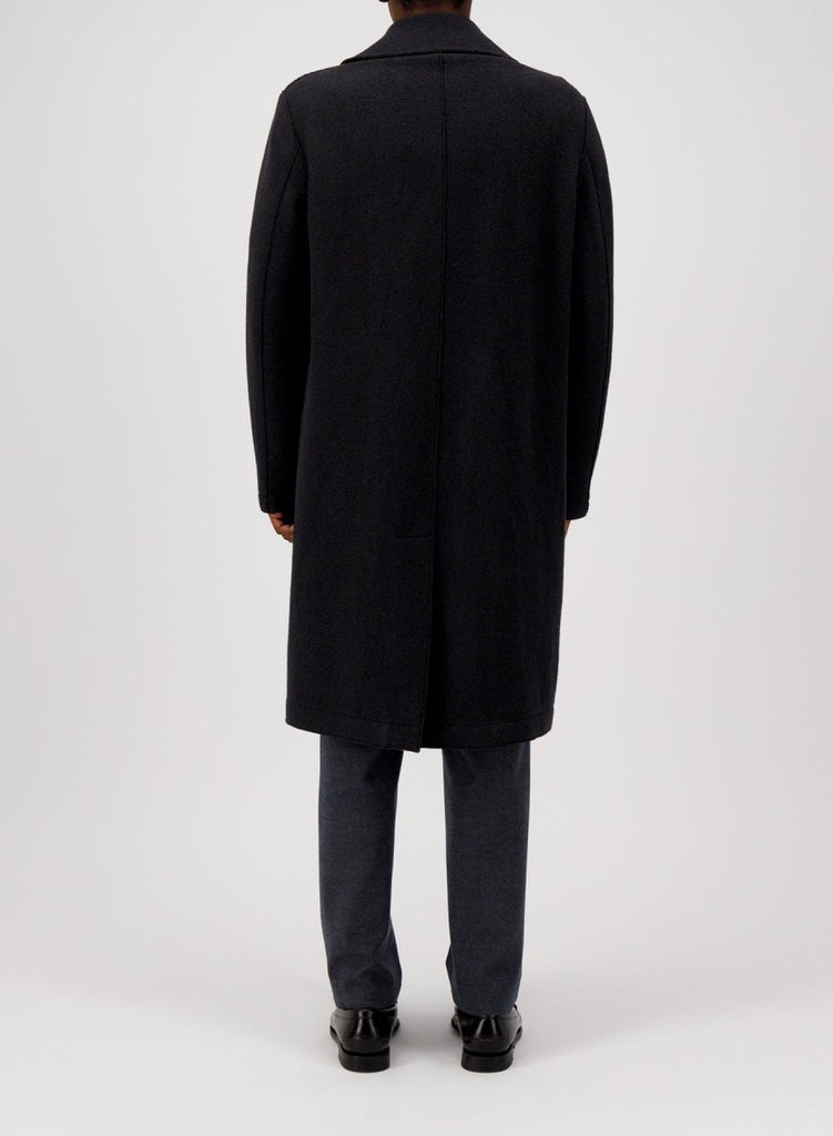 Long Peacoat Boiled Wool / Black - STER/EO MUCCoatHarris Wharf London48Black