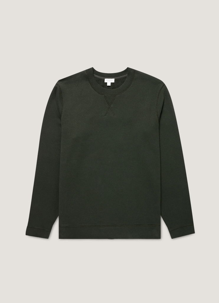 Loopback Sweatshirt / Dark Green - STER/EO MUCSweaterSunspelMGreen