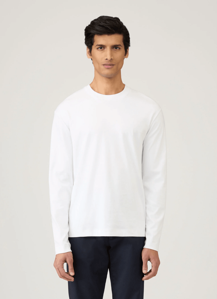 LS Heavy Weight T-Shirt / White - STER/EO MUCLongsleeveSunspelMWhite