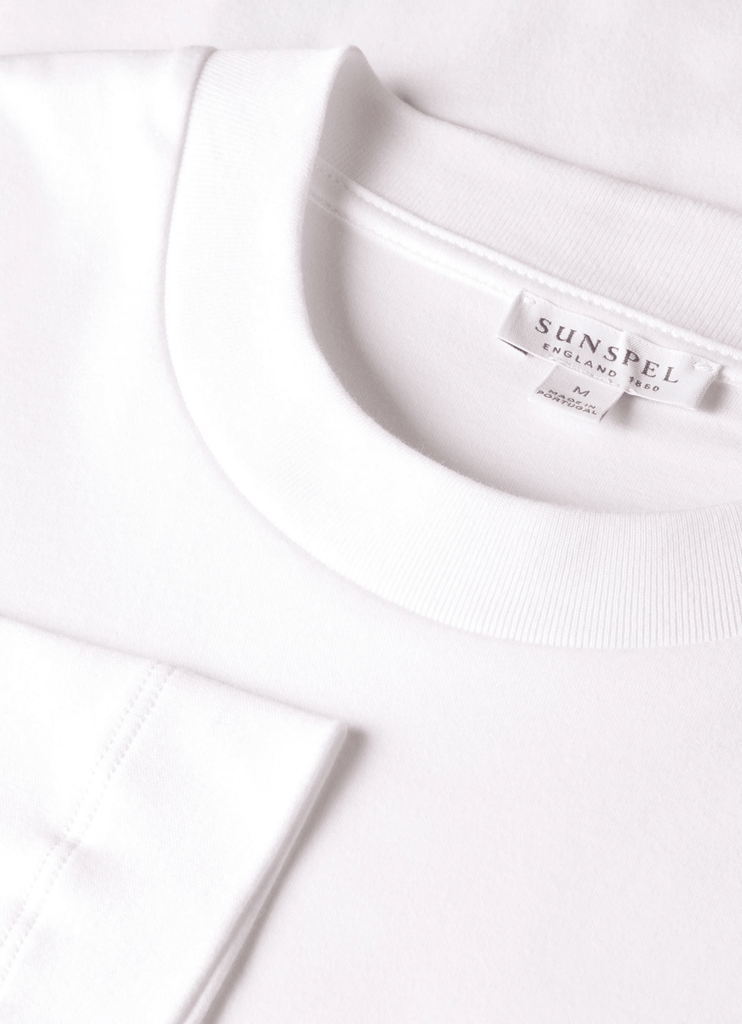 LS Heavy Weight T-Shirt / White - STER/EO MUCLongsleeveSunspelMWhite