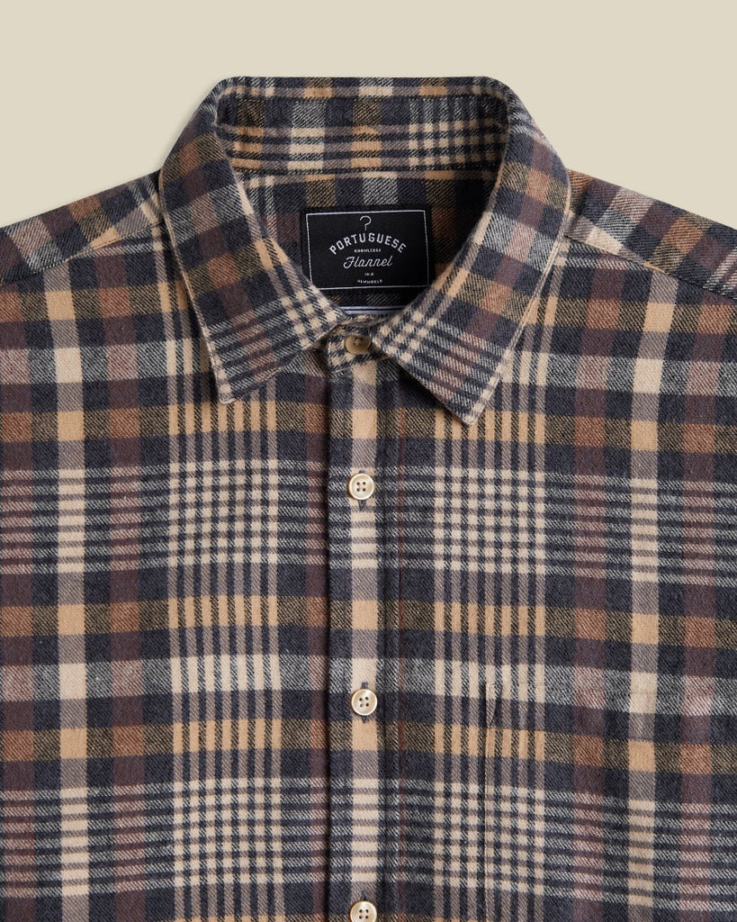 Manta Check Shirt / Blue/Brown - STER/EO MUCPatterned ShirtsPortuguese FlannelMMulticolour